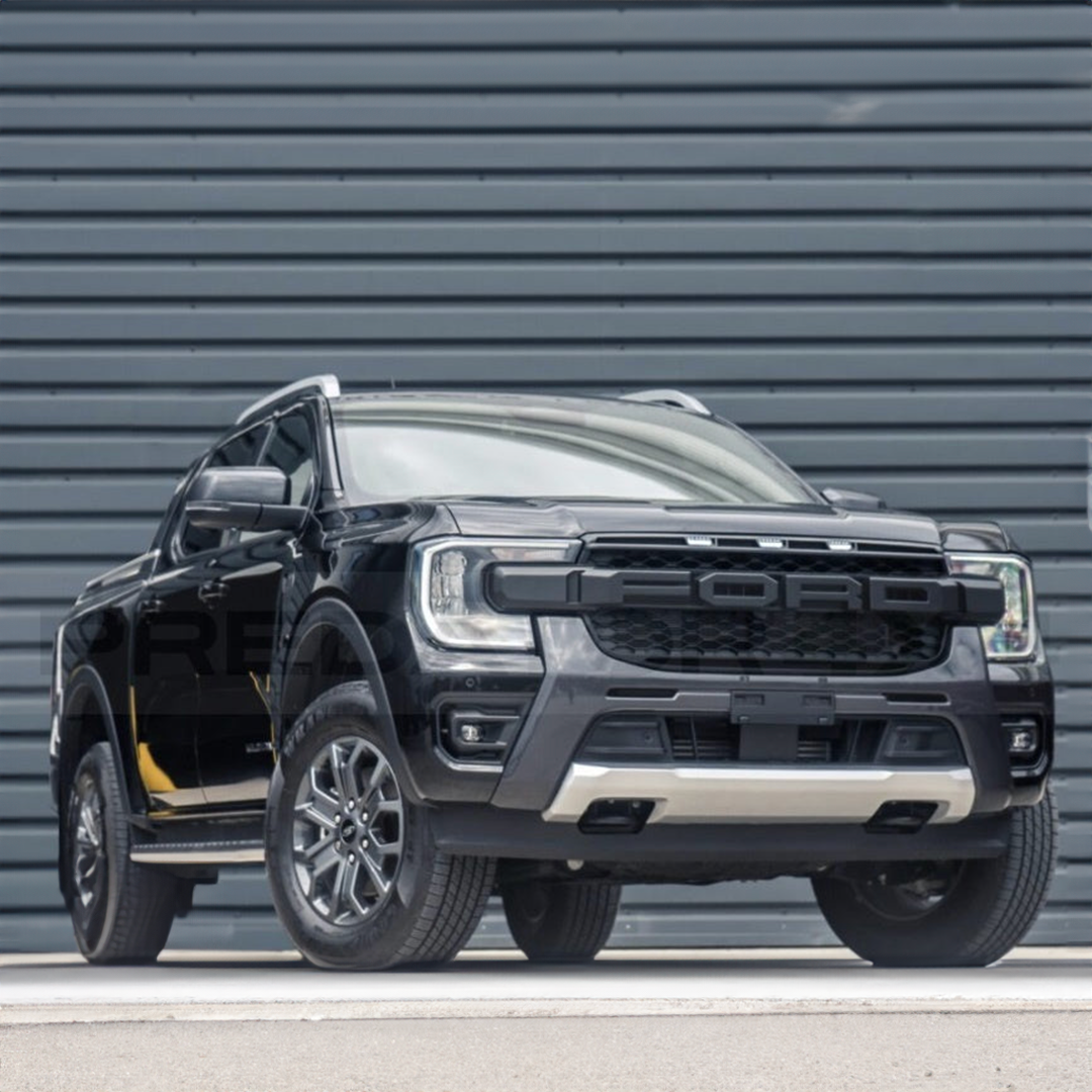 Ford Ranger T9 Wildtrak 2023 Matte Black Grille with Integrated White LEDs