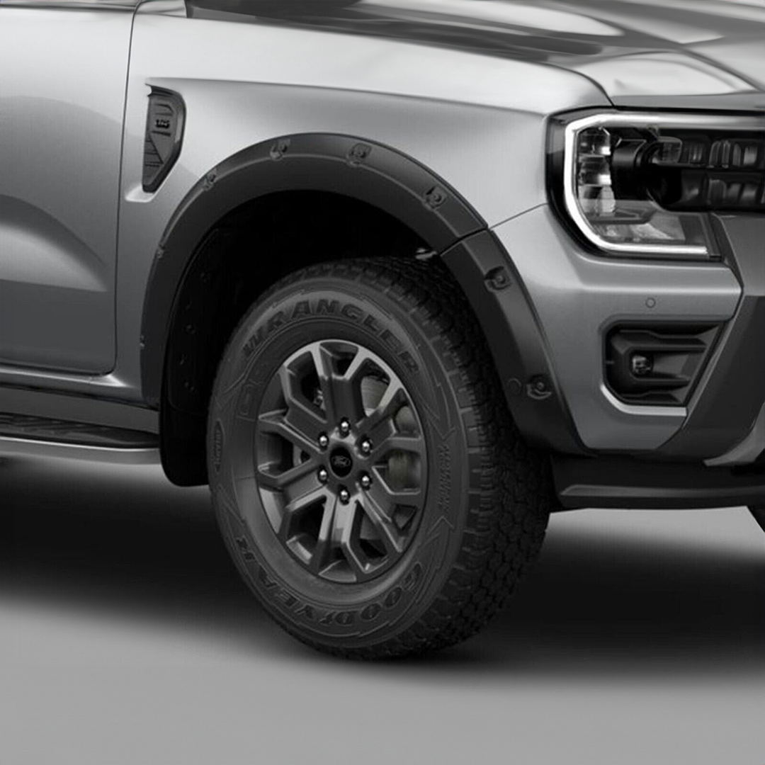 Ford Ranger T9 2023 Matte Black Extended Arches 90mm - Wildtrak