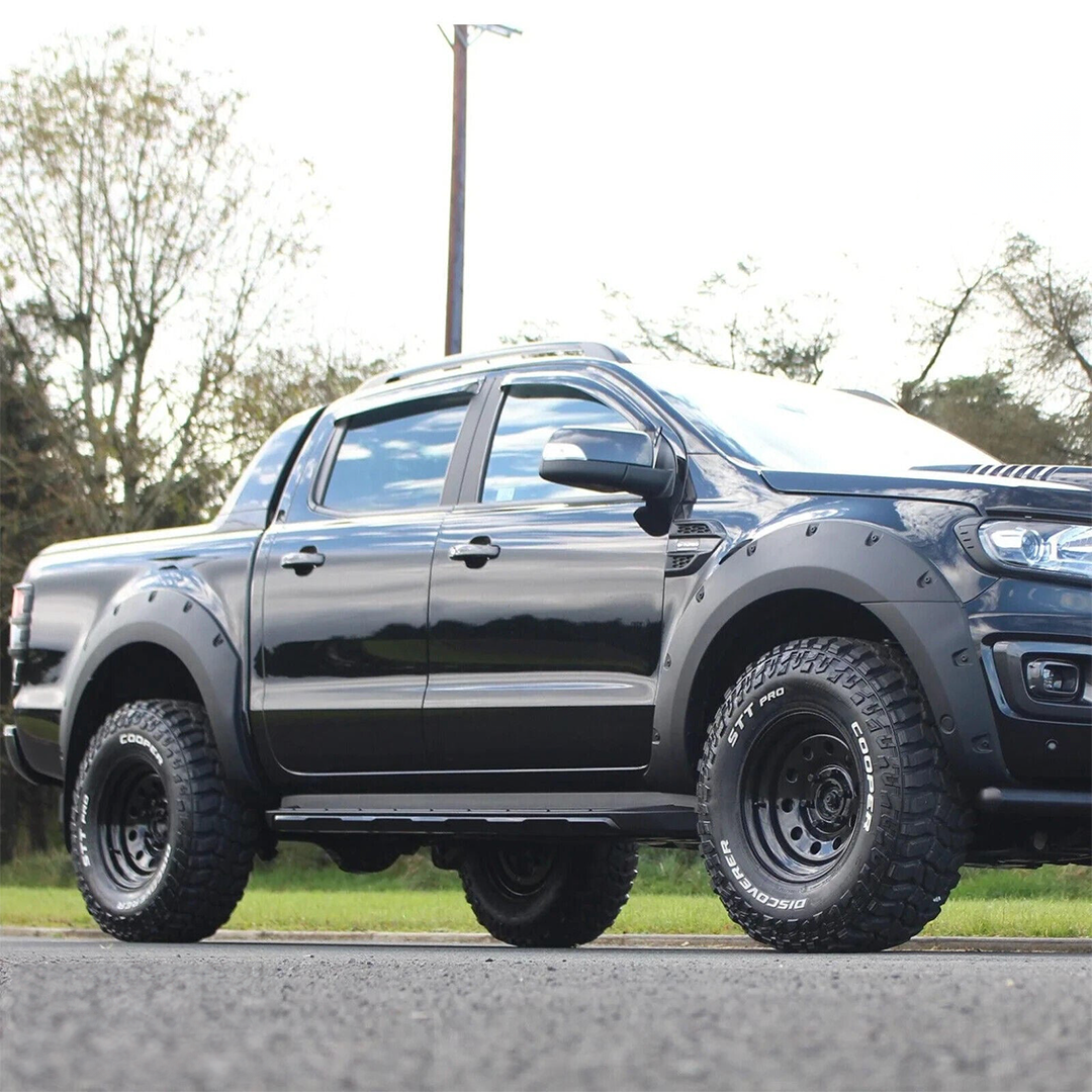 Ford Ranger T9 2023 Matte Black Extended Arches 90mm - Wildtrak